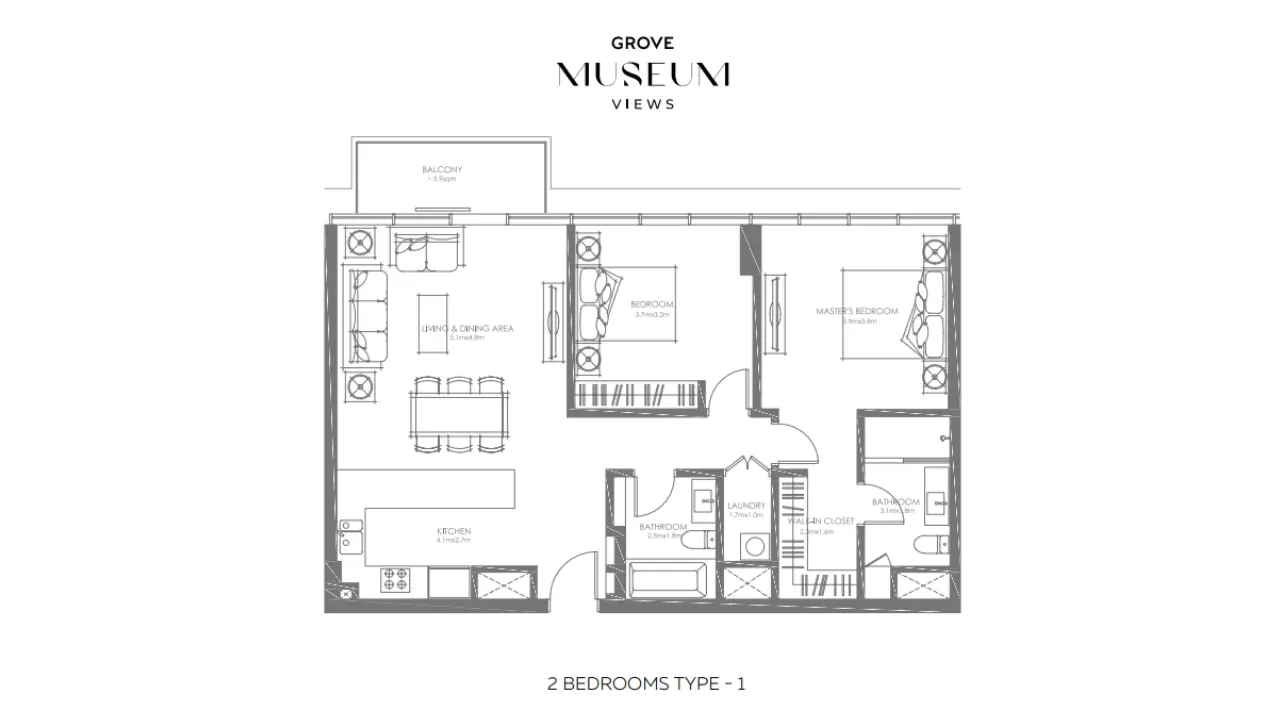Type 1 floor plan
