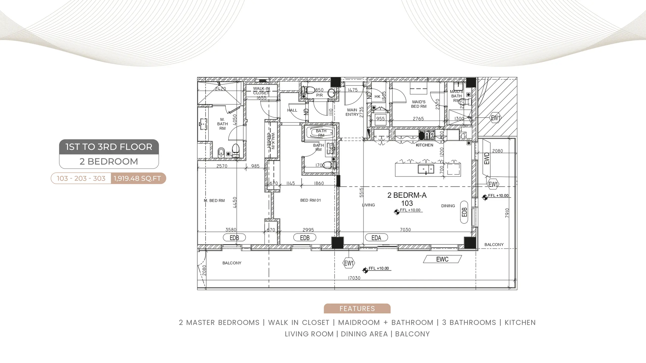 Type 2 floor plan
