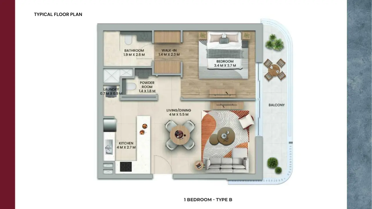 Type B floor plan