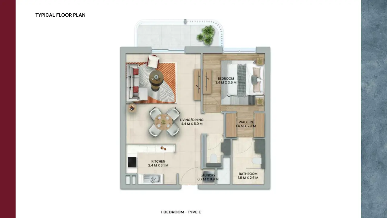 Type E floor plan