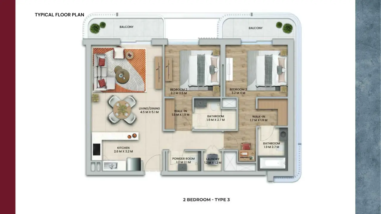 Type 3 floor plan