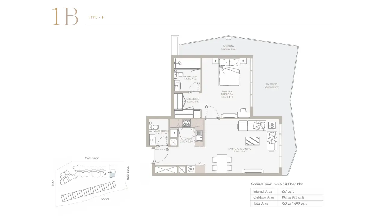 Type F floor plan