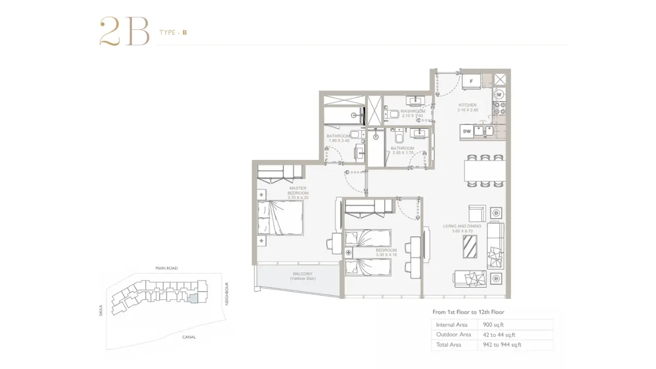 Type B floor plan