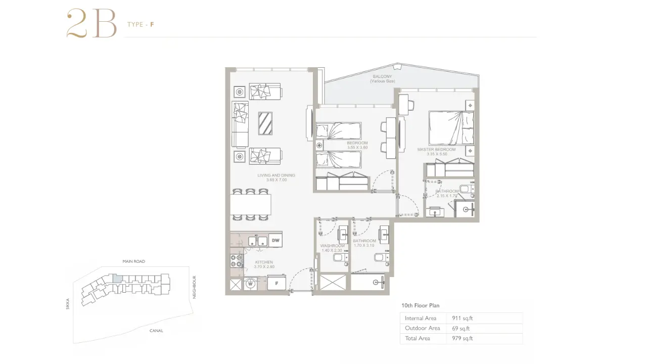 Type F floor plan