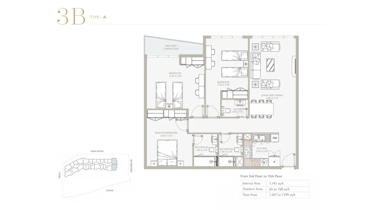 Type A floor plan