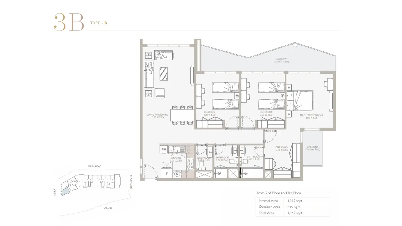 Type B floor plan
