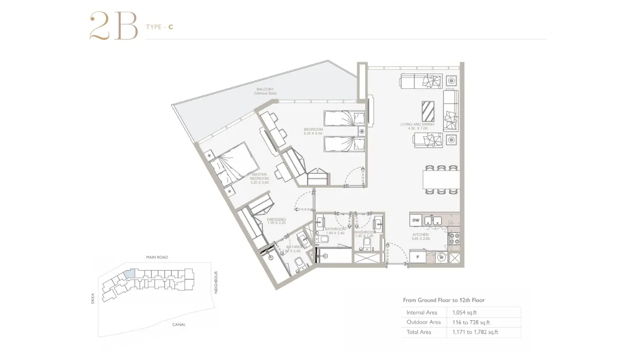 Type C floor plan