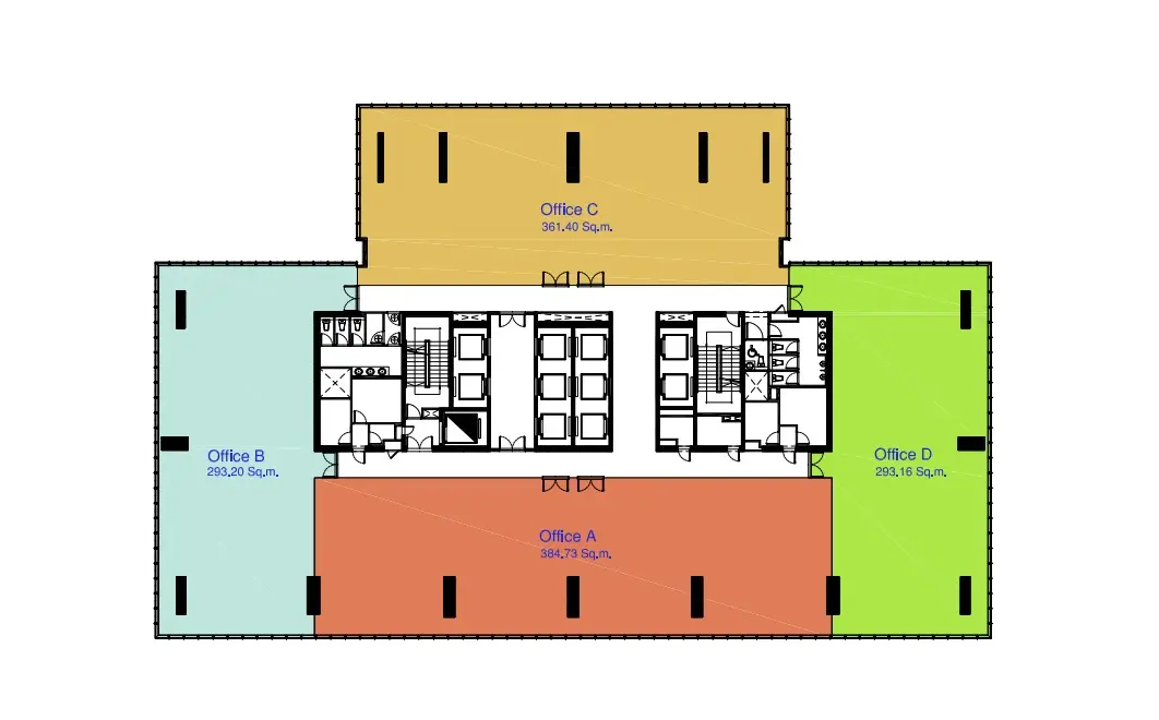 4 Units floor plan