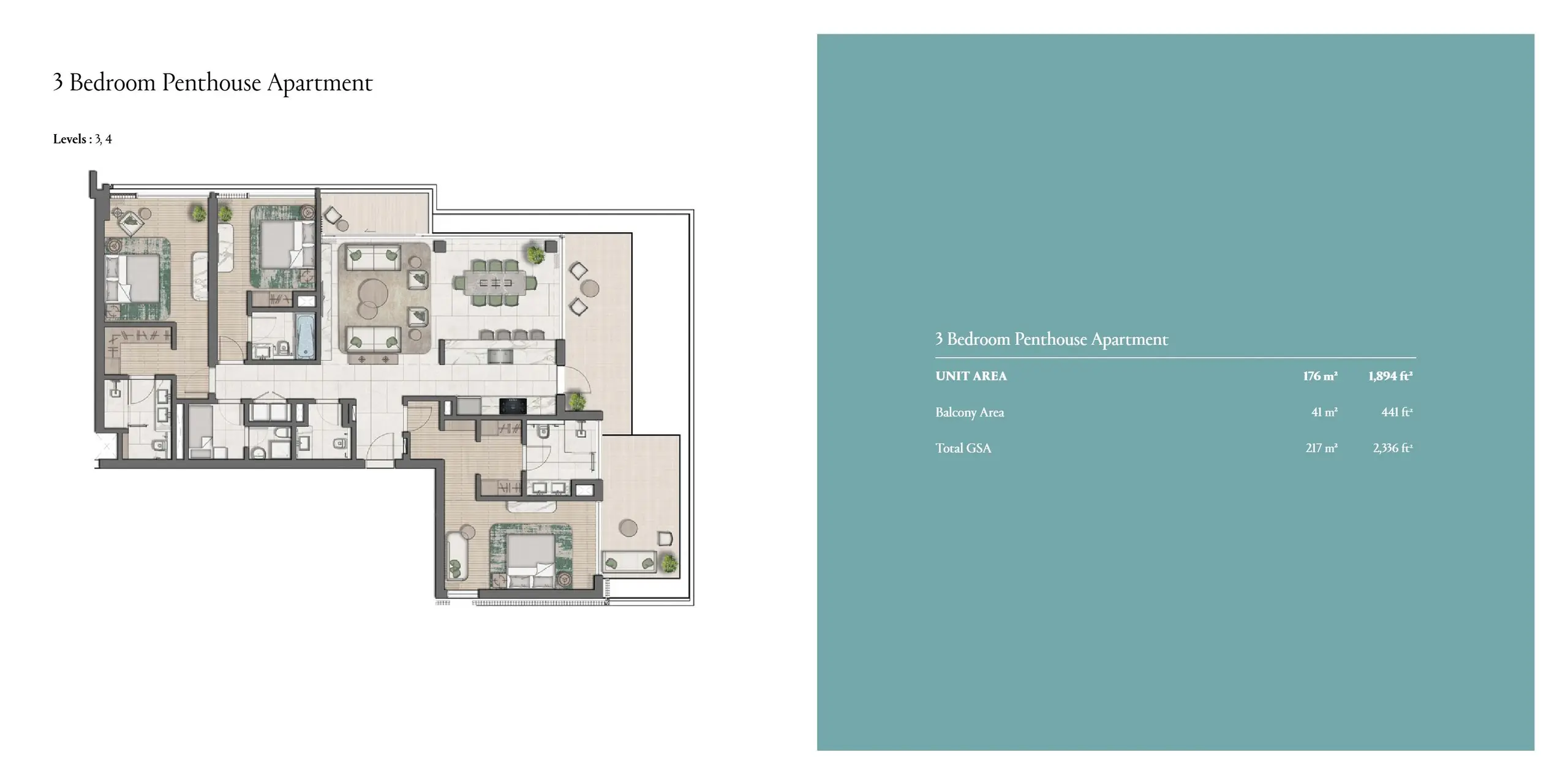 Penthouse floor plan