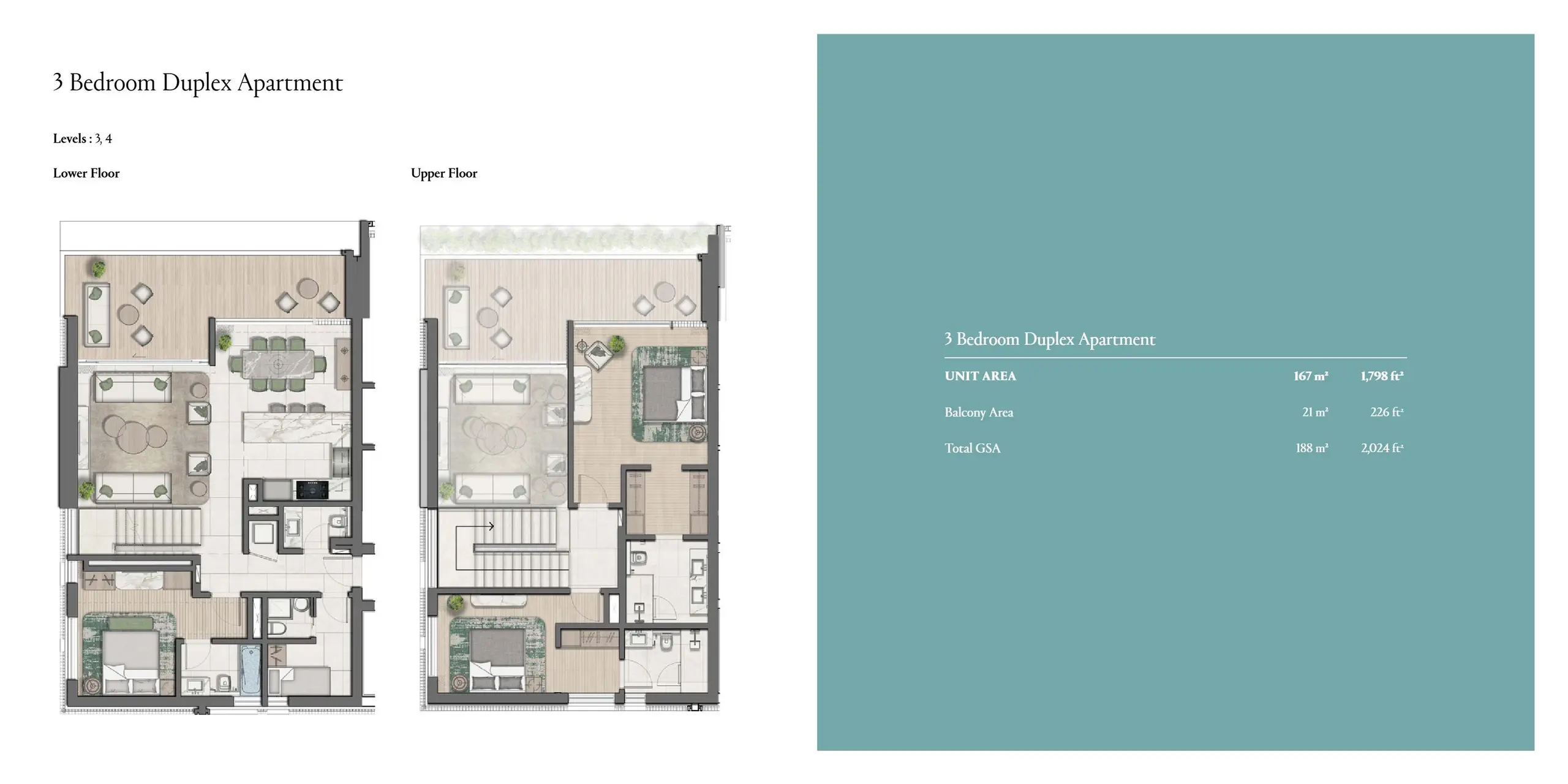 Duplex floor plan