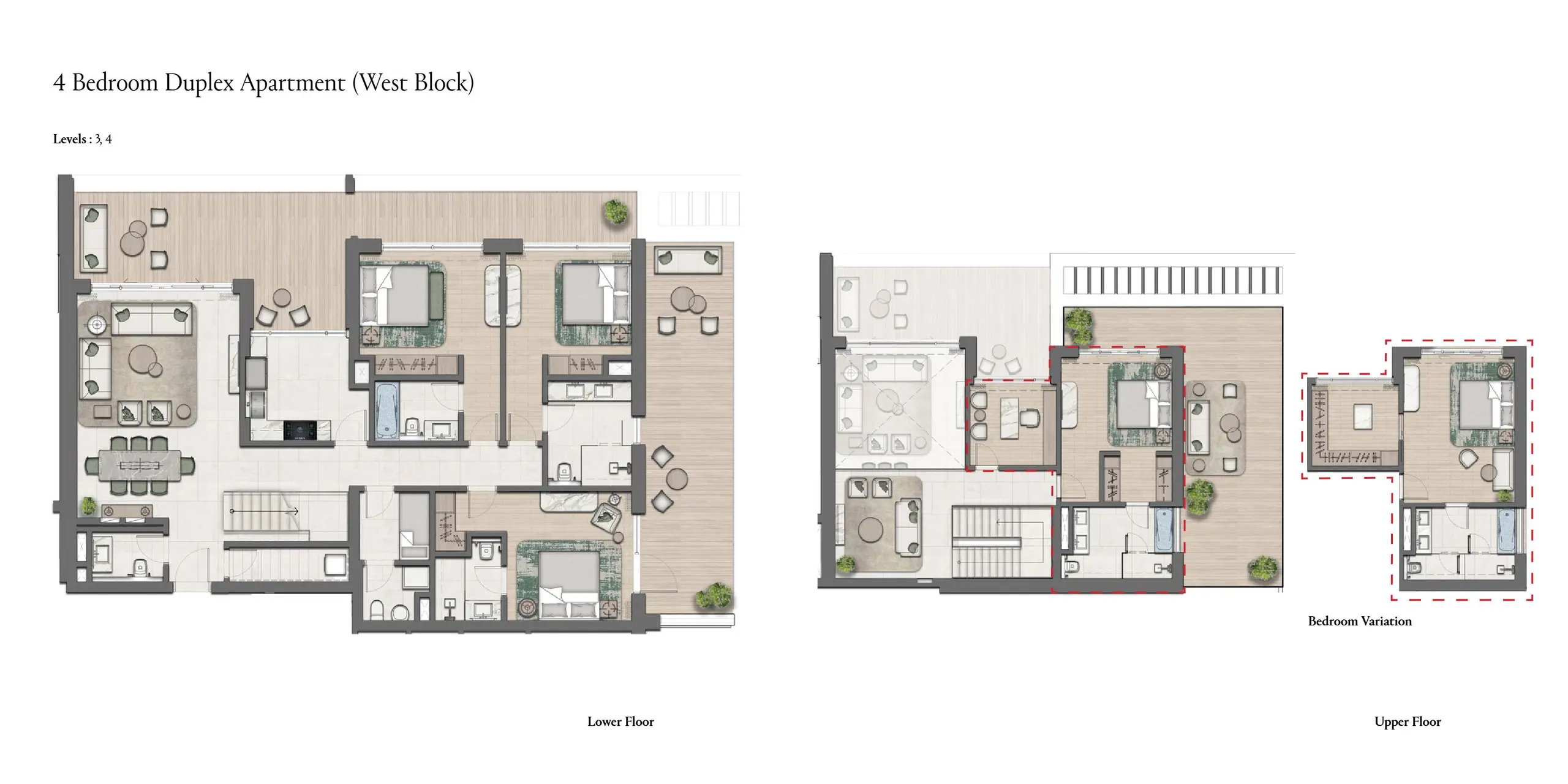 Duplex floor plan