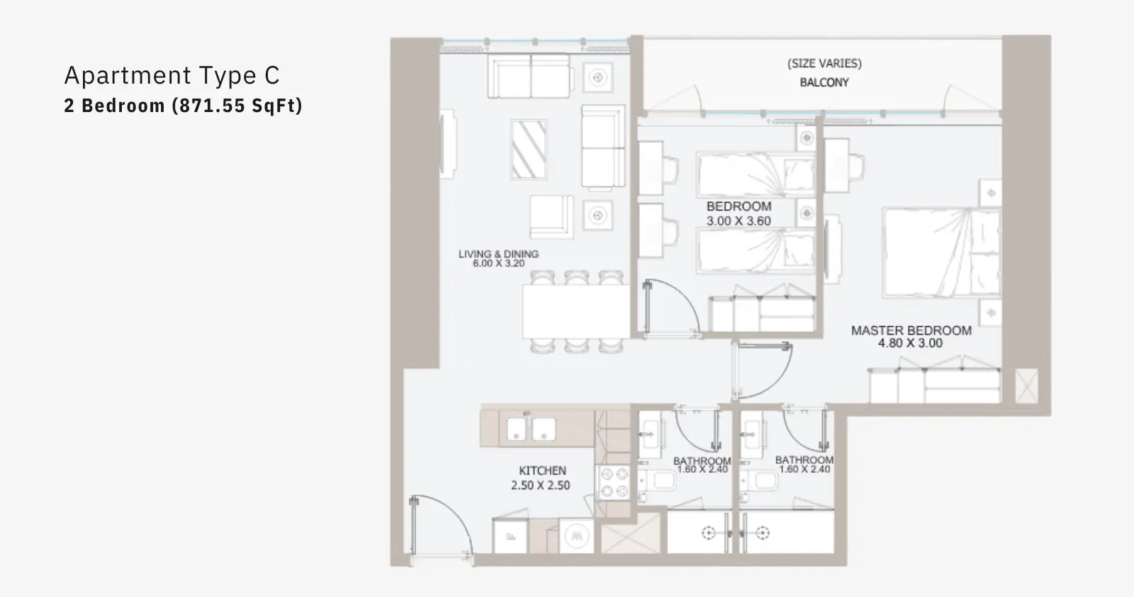 Type C floor plan