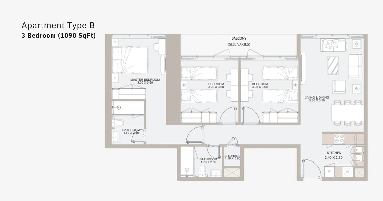 Type B floor plan