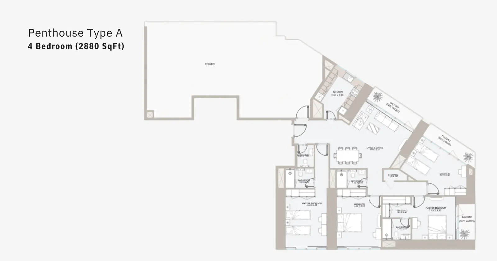 Type A floor plan
