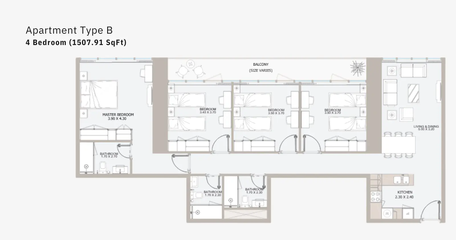 Type B floor plan