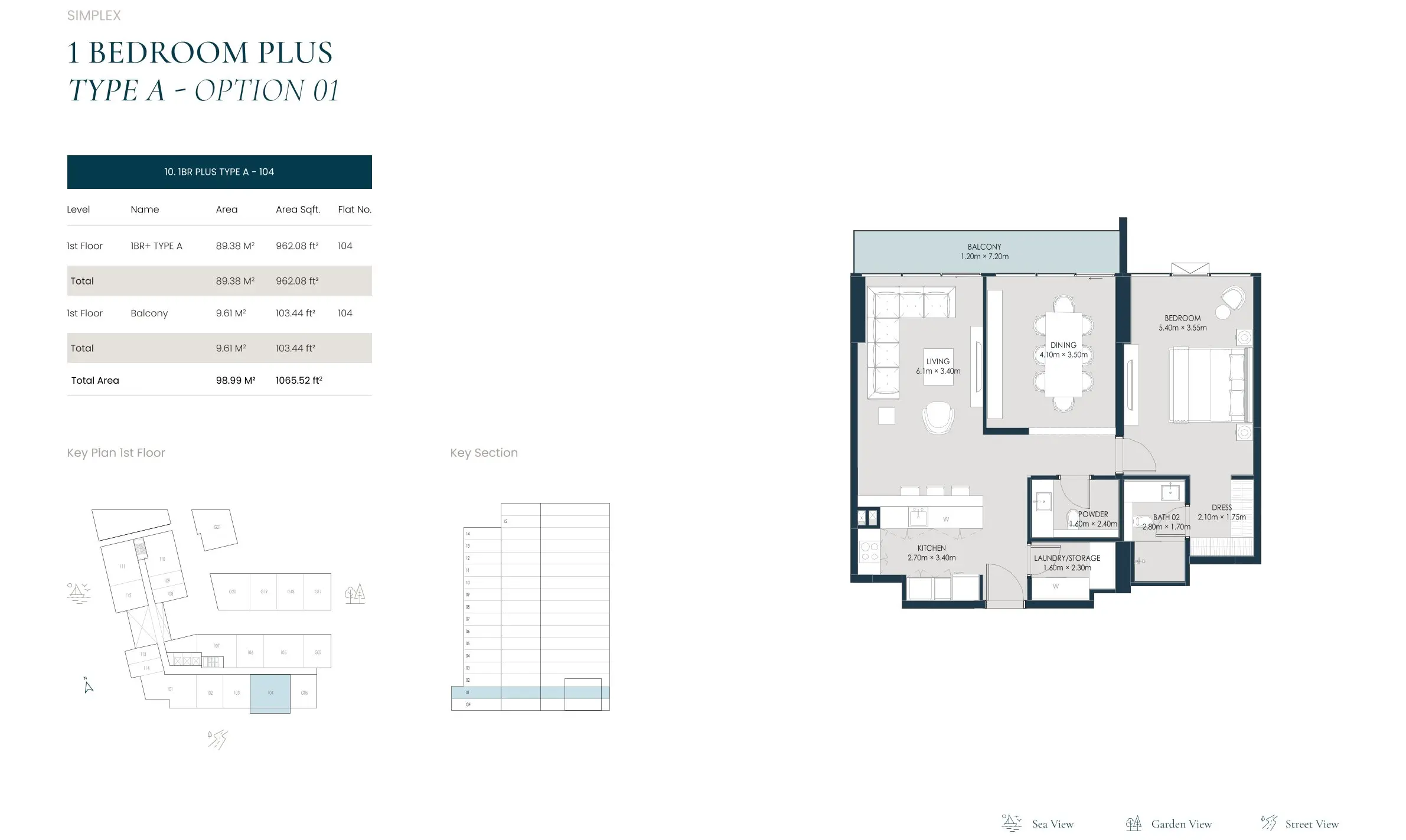 Type A (Option 01) floor plan