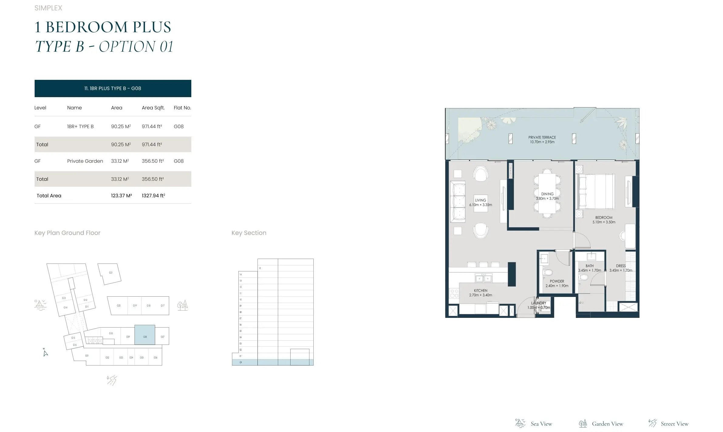 Type B (Option 01) floor plan
