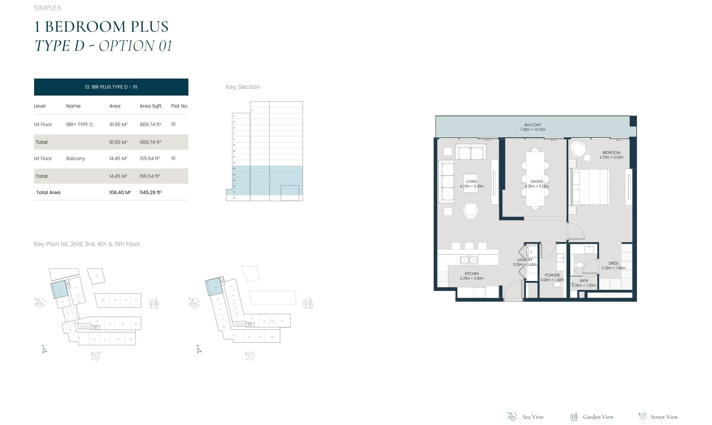 Type D (Option 01) floor plan