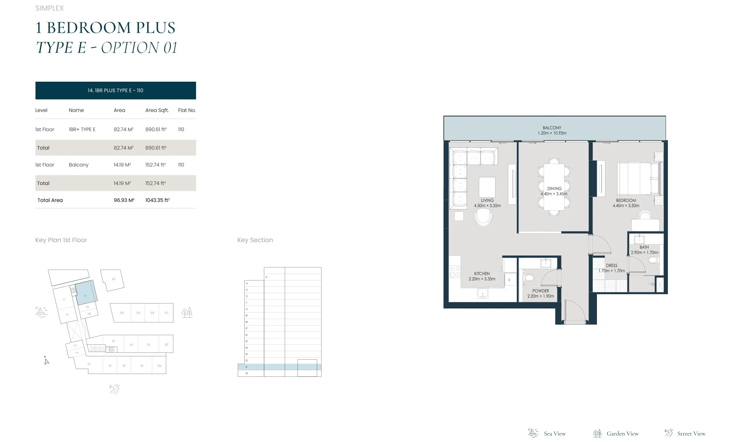 Type E (Option 01) floor plan