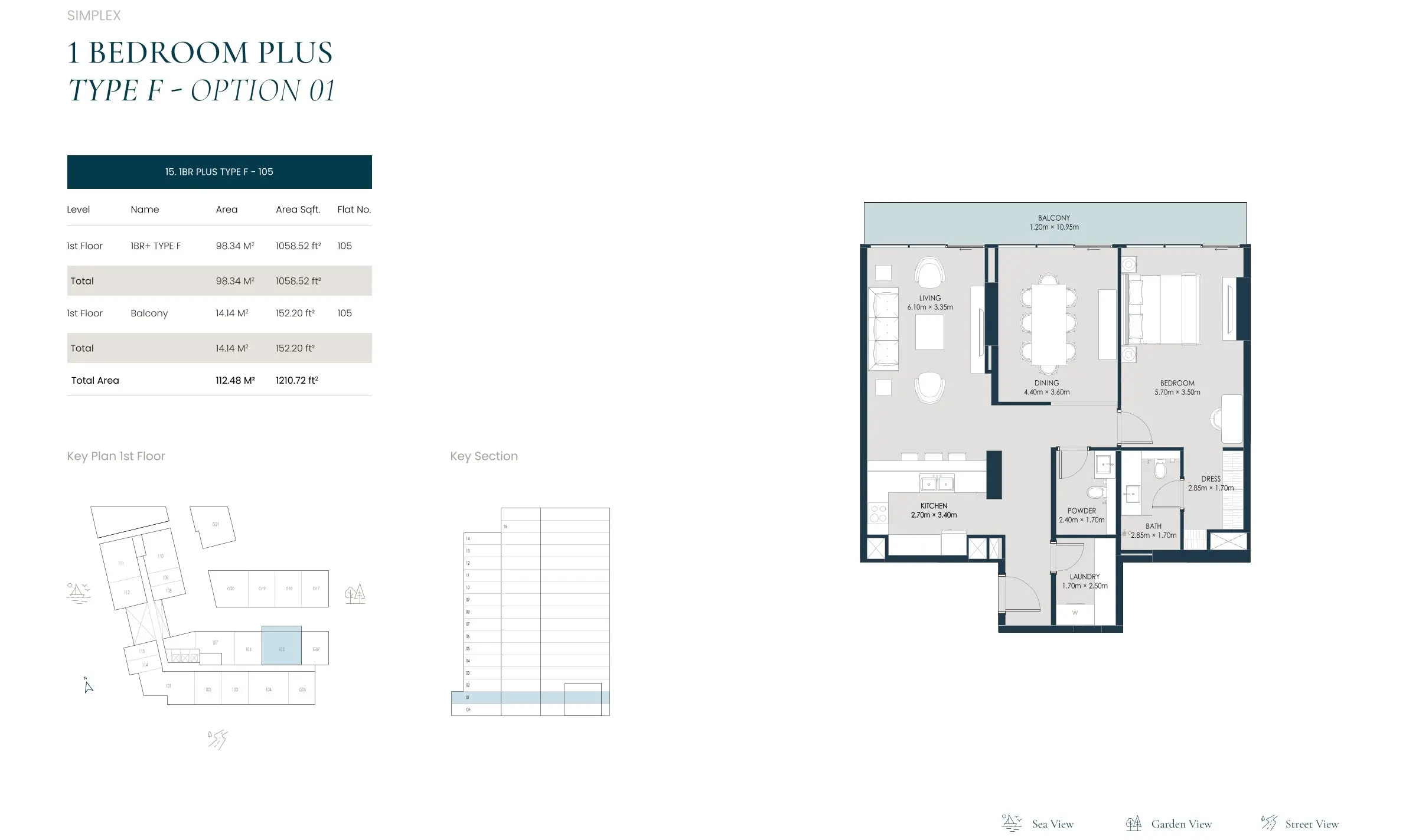 Type F (Option 01) floor plan