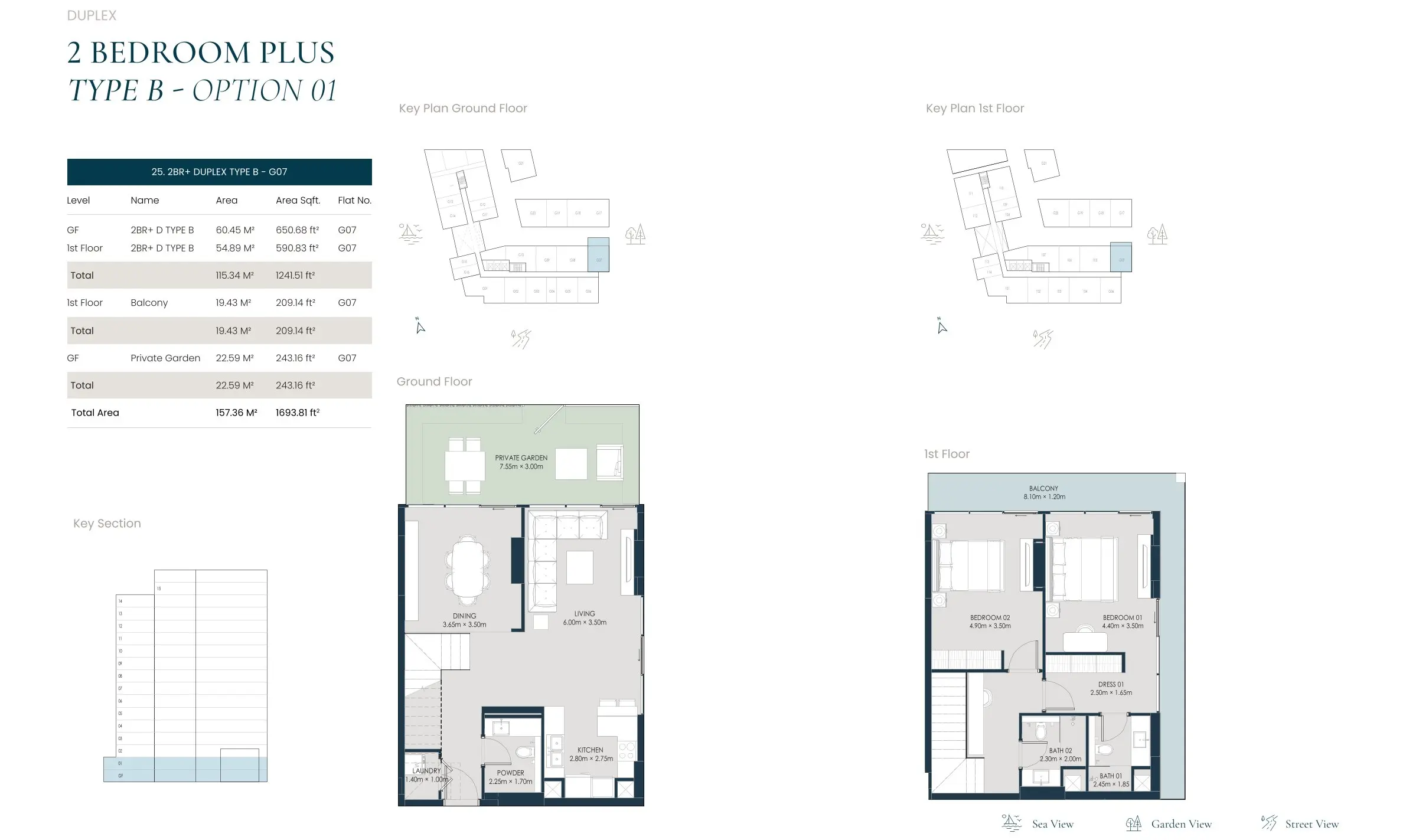 Type B (Option 01) floor plan