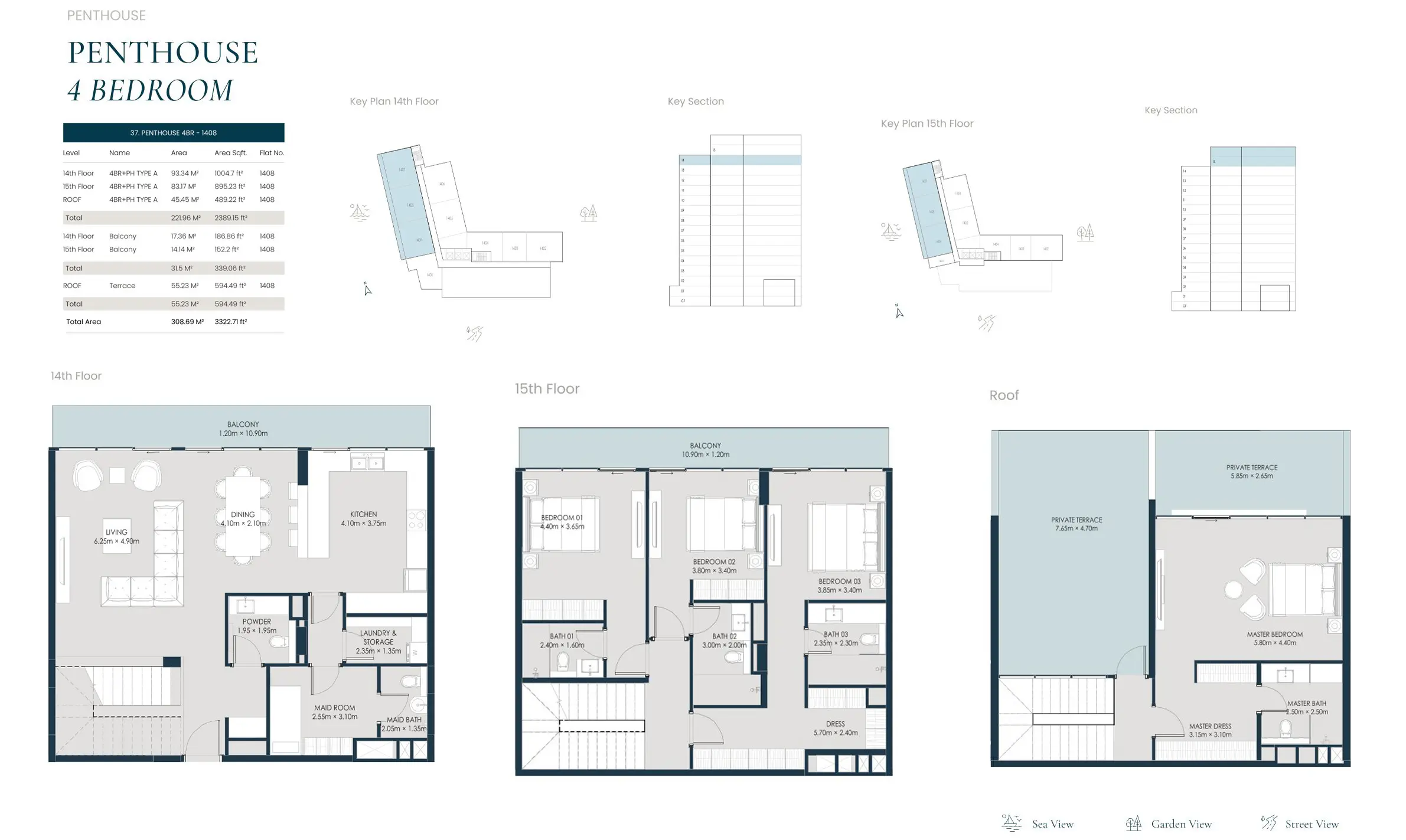 Triplex Layout floor plan