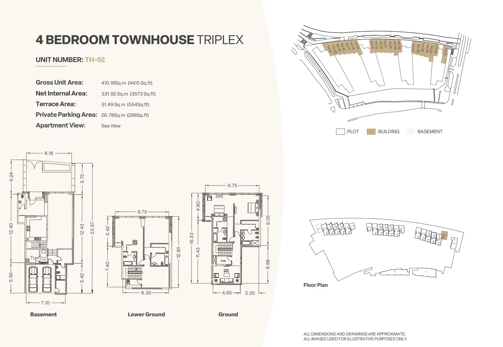 Triplex floor plan