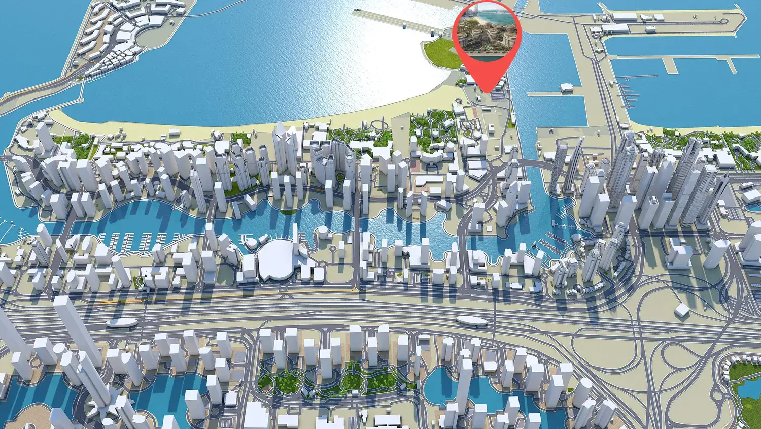 The Residences at The Dubai Beach EDITION Master Plan