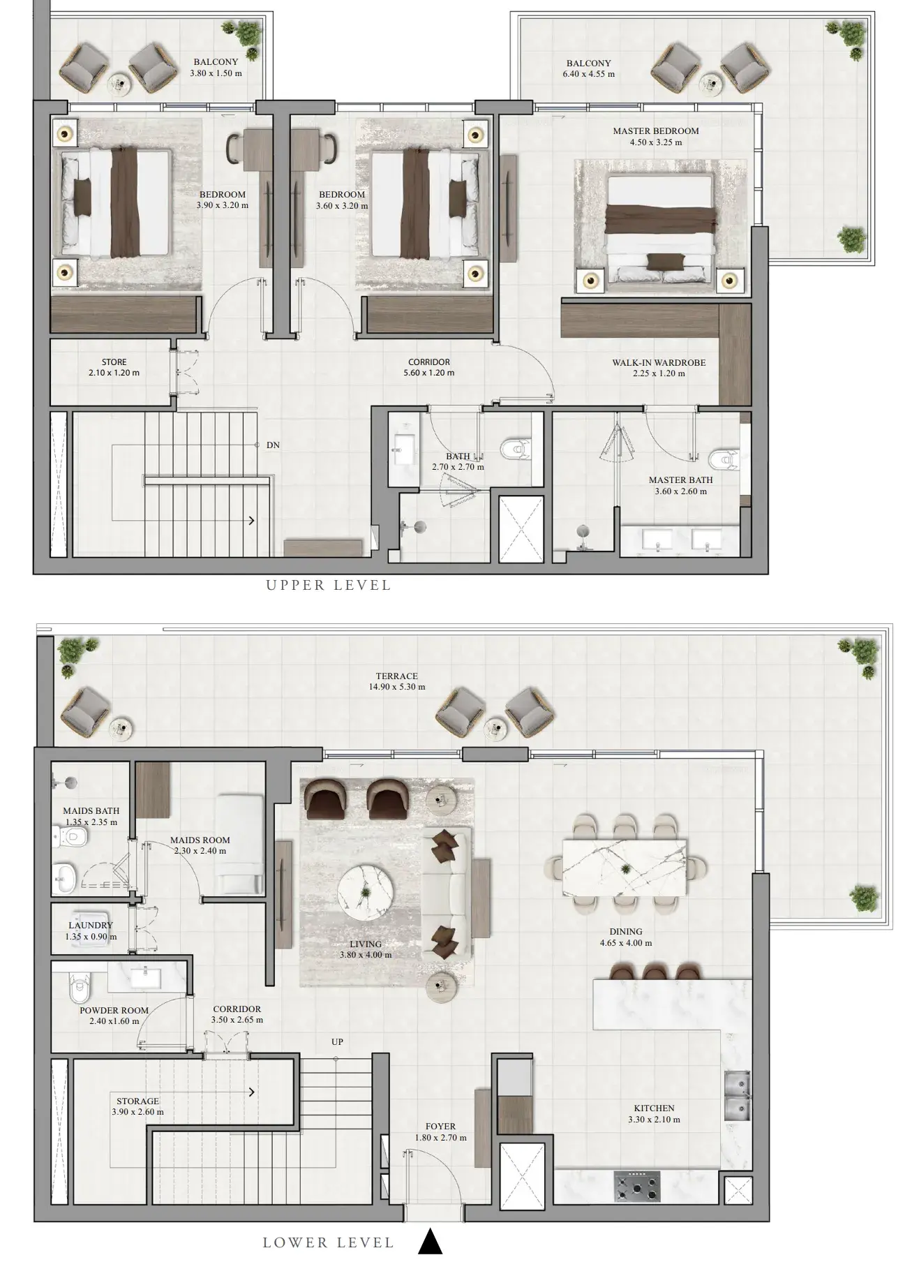 3 Bedrooms townhouse - Vista Ridge floor plan