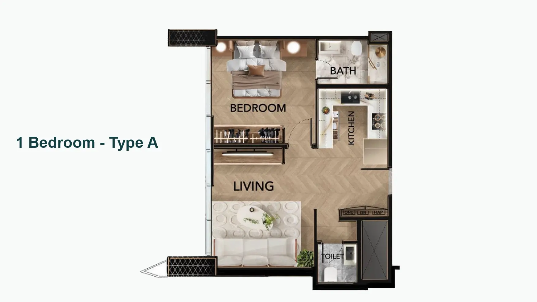 Type A floor plan