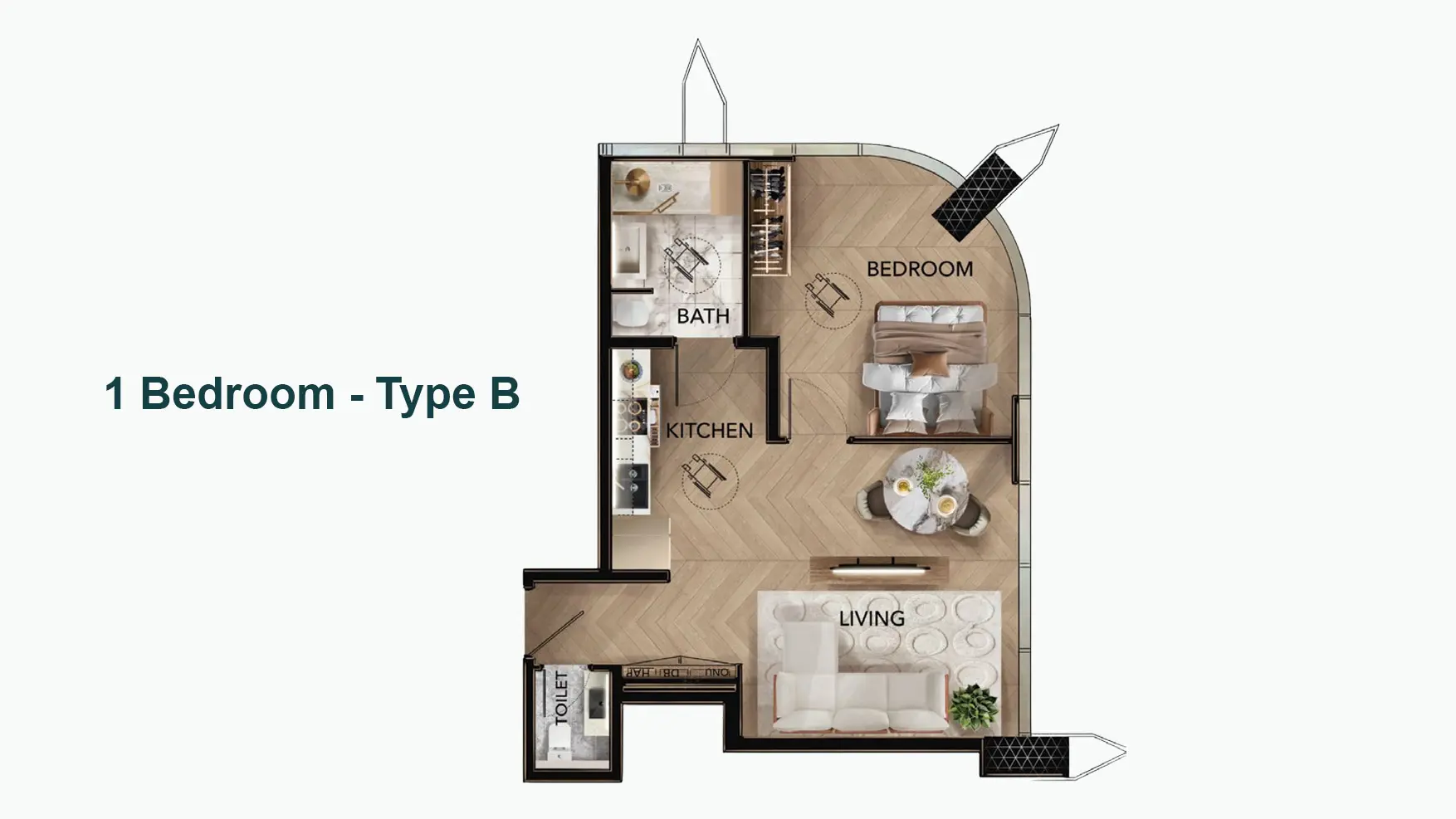 Type B floor plan