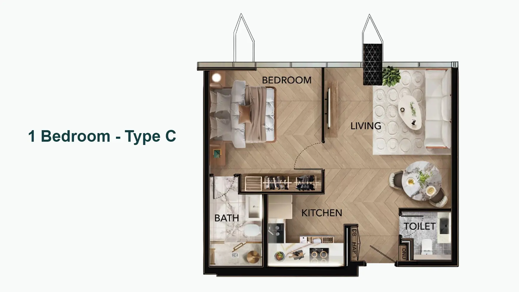 Type C floor plan