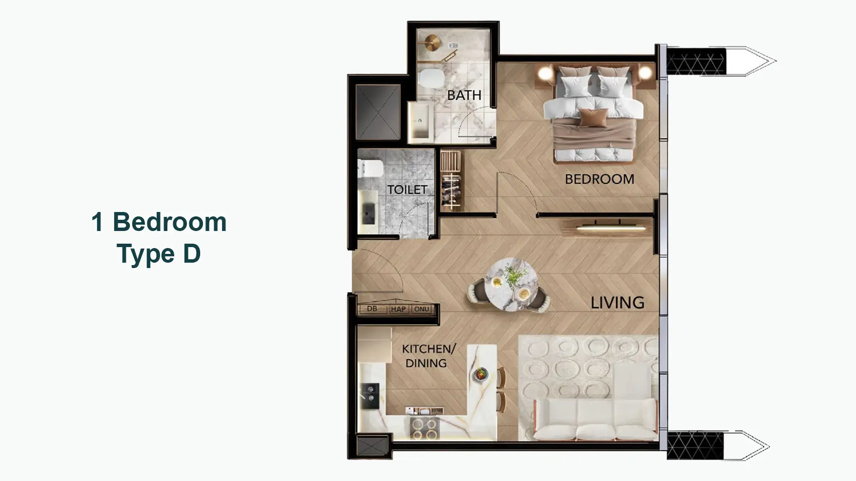 Type D floor plan