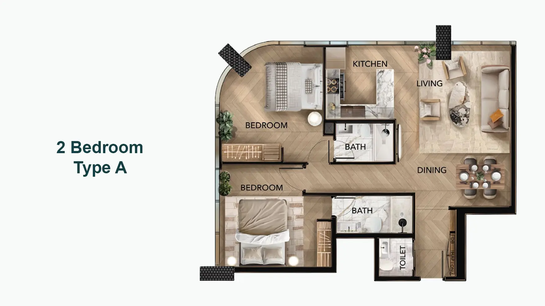 Type A floor plan
