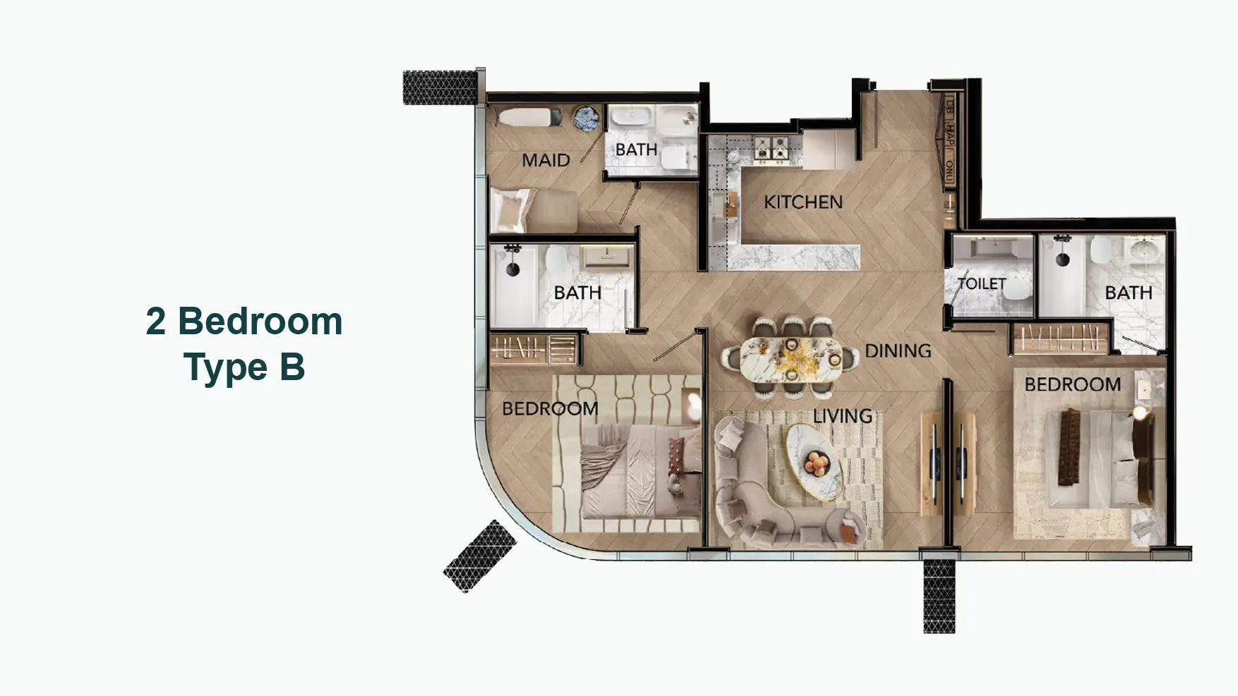 Type B floor plan