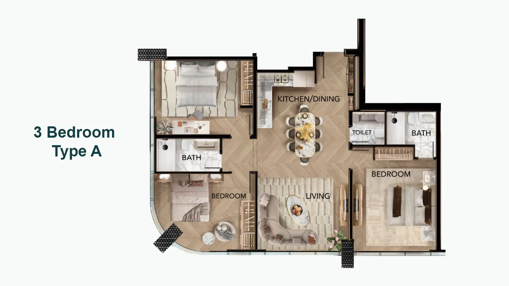 Type A floor plan