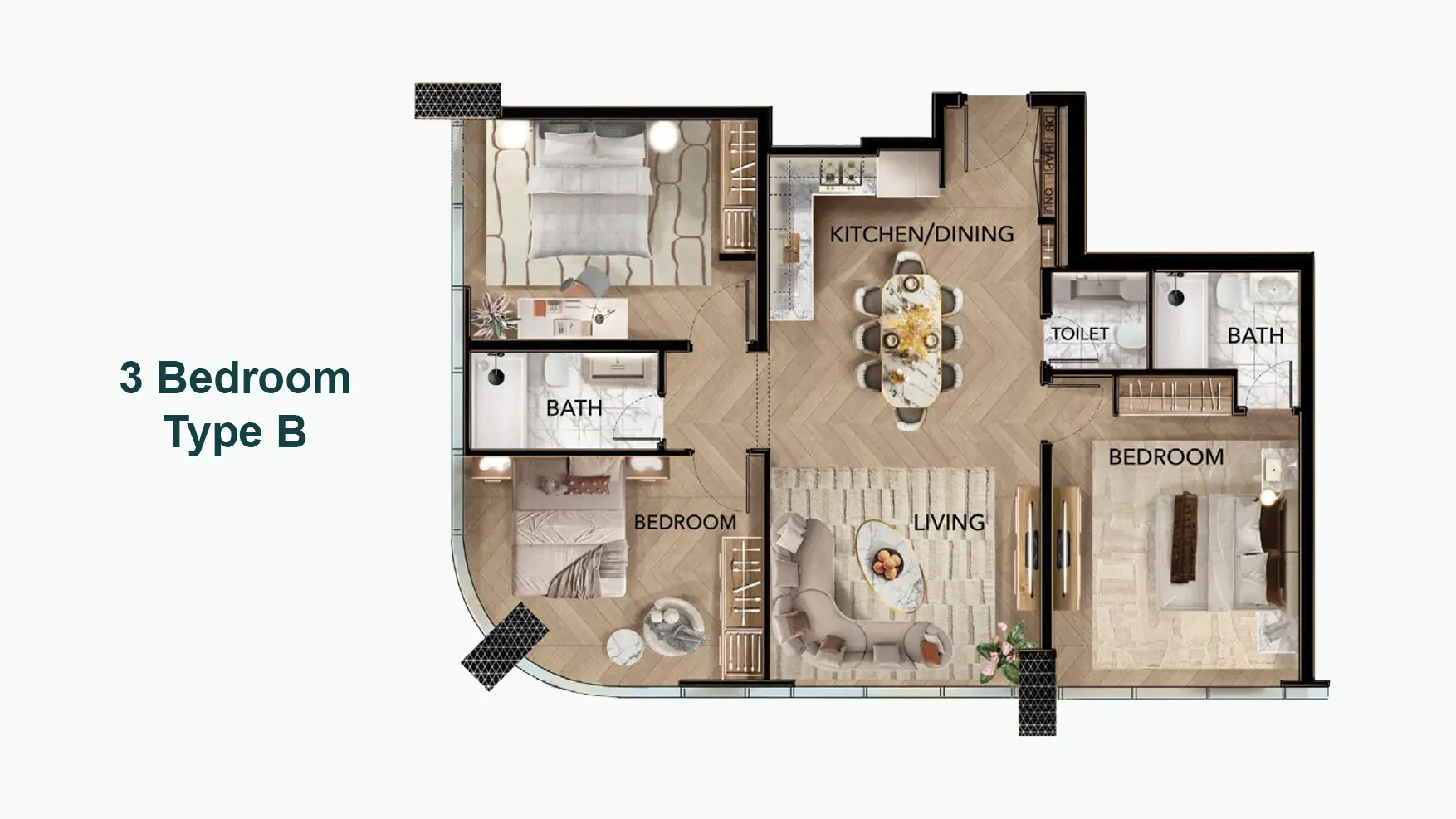Type B floor plan