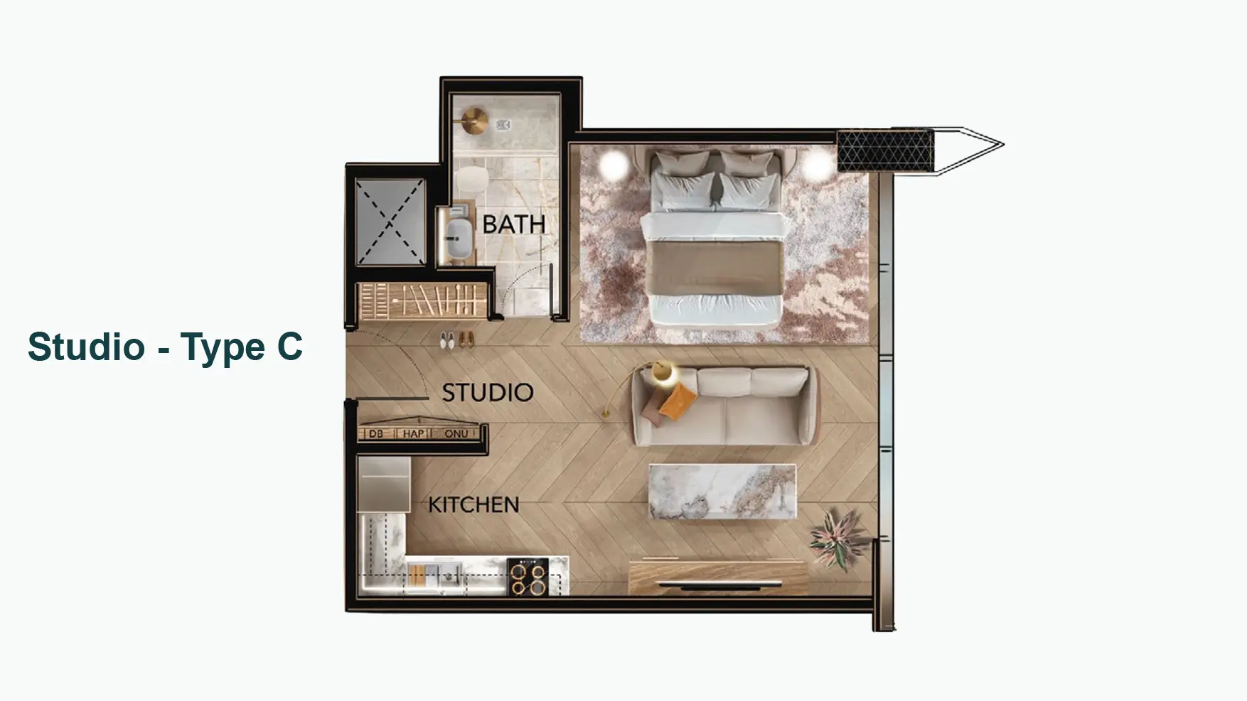 Type c floor plan