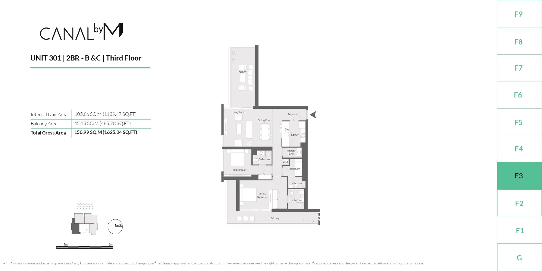 Type F floor plan