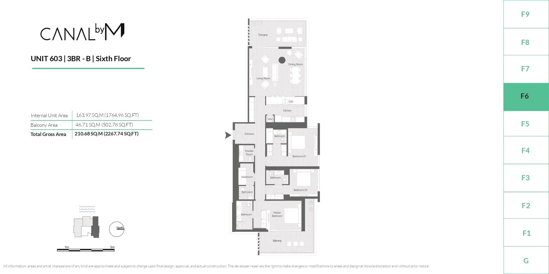 Type F floor plan