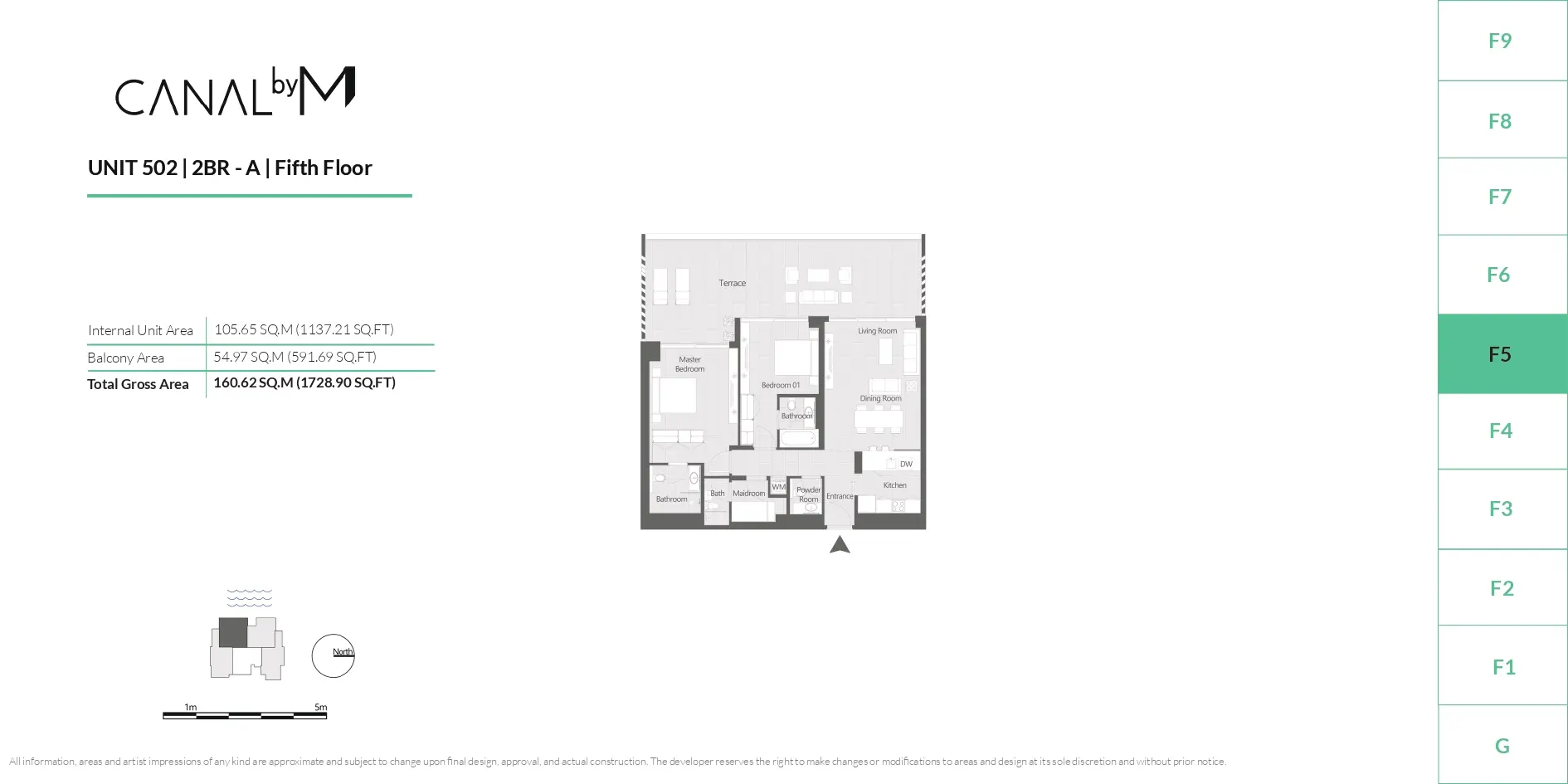 Type L floor plan