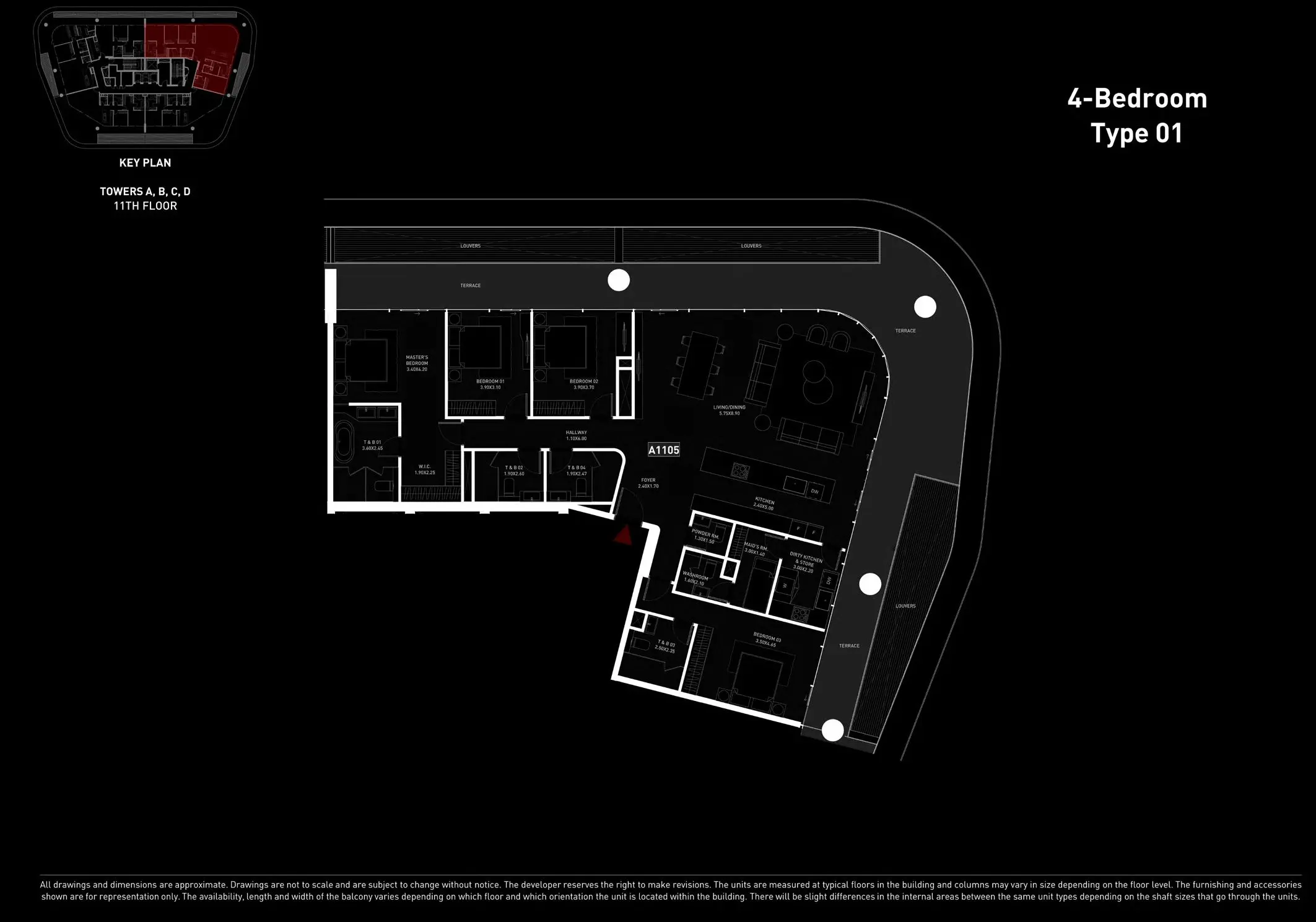 Type 01 floor plan