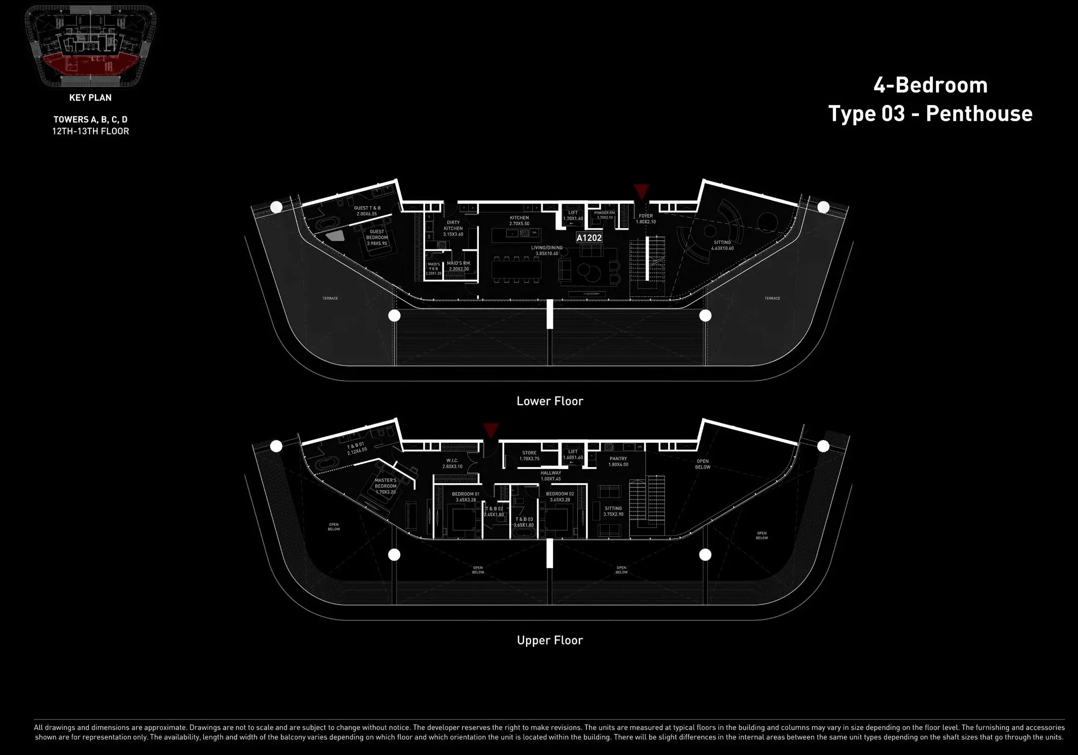 Type 3 penthouse floor plan