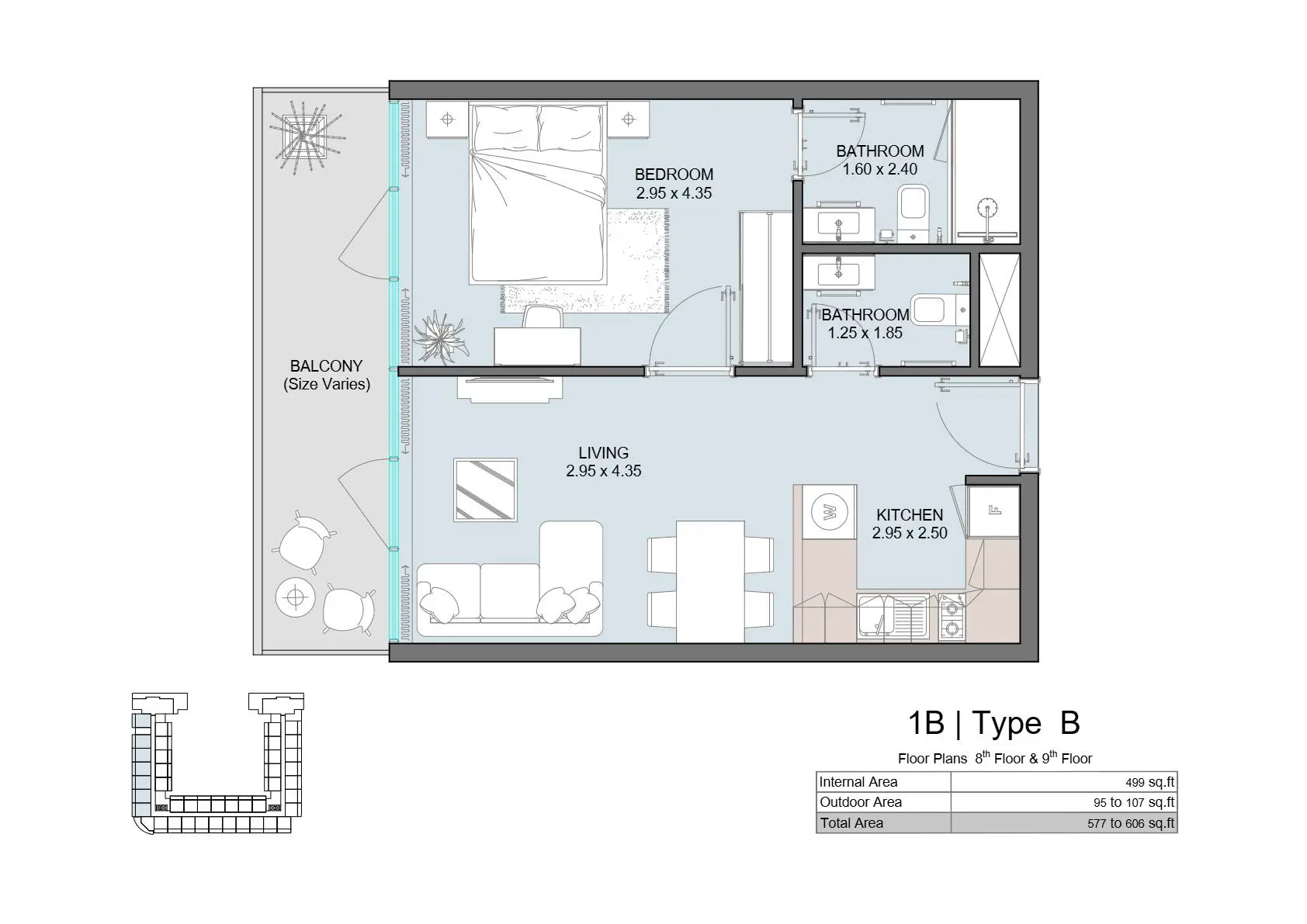 1B | Type C floor plan