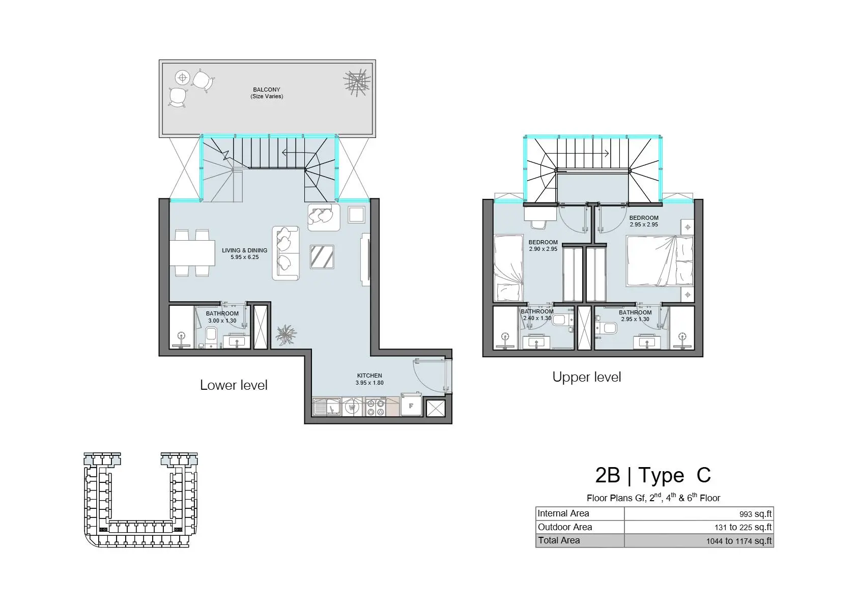2B | Type C floor plan
