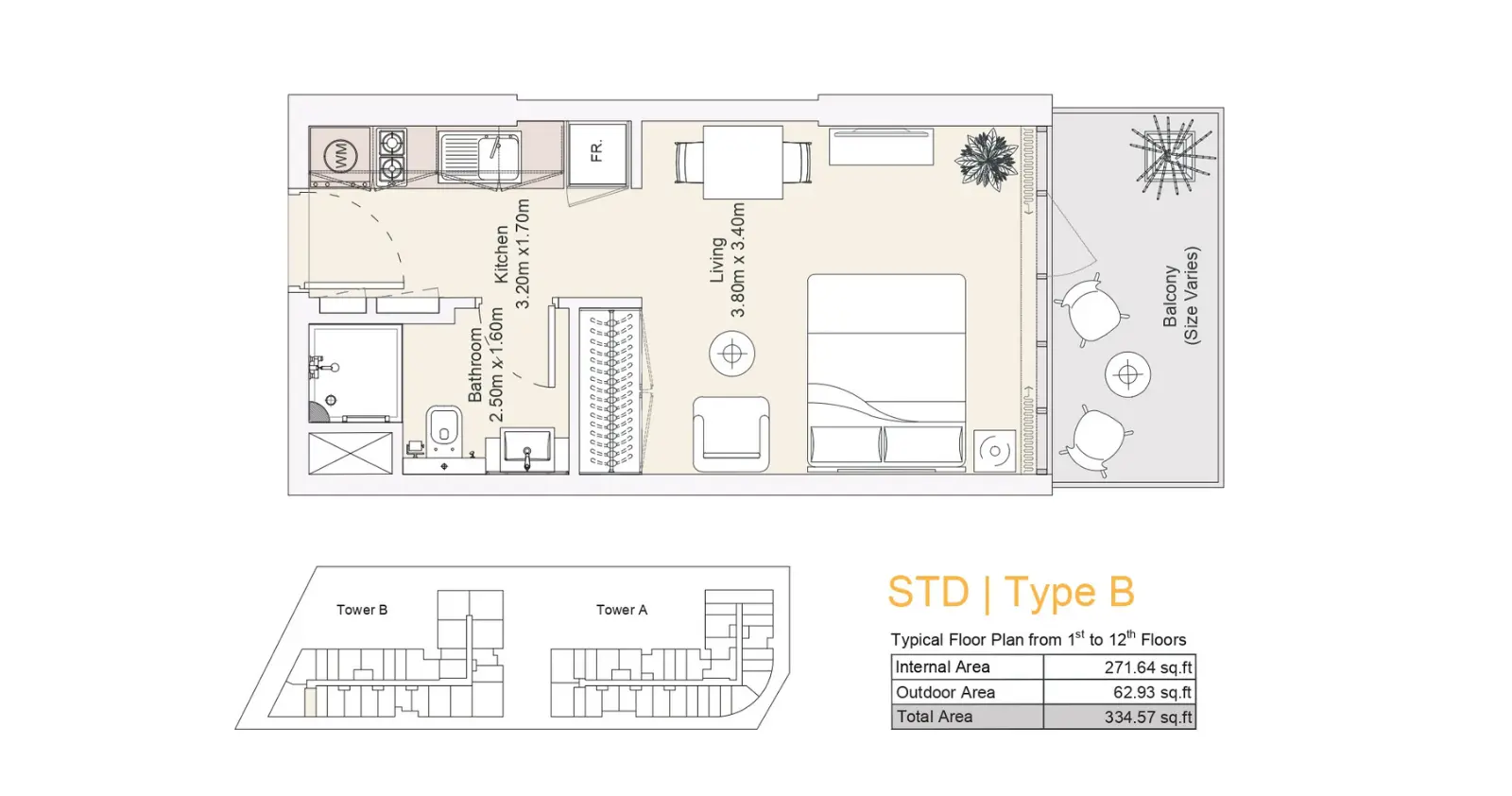 Type B floor plan