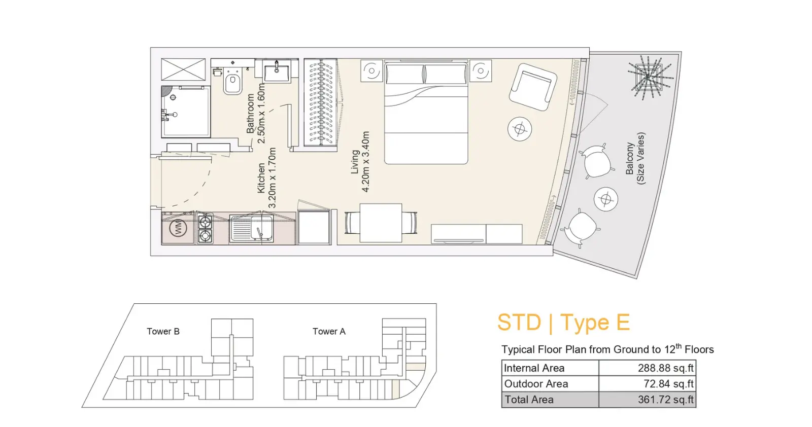 Type E floor plan