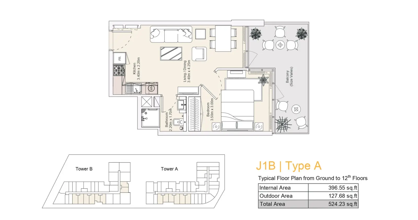 Type A floor plan