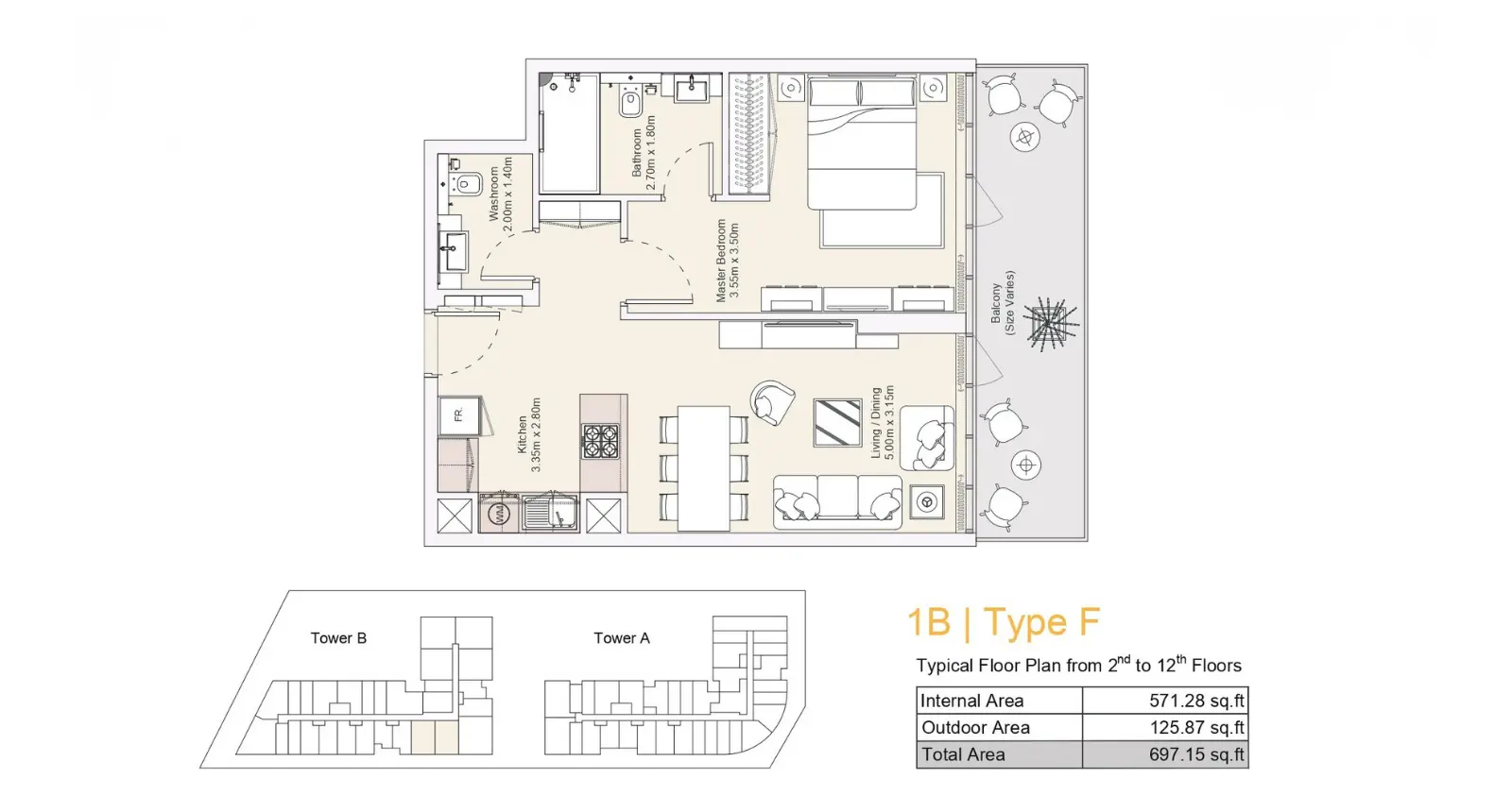 Type F floor plan