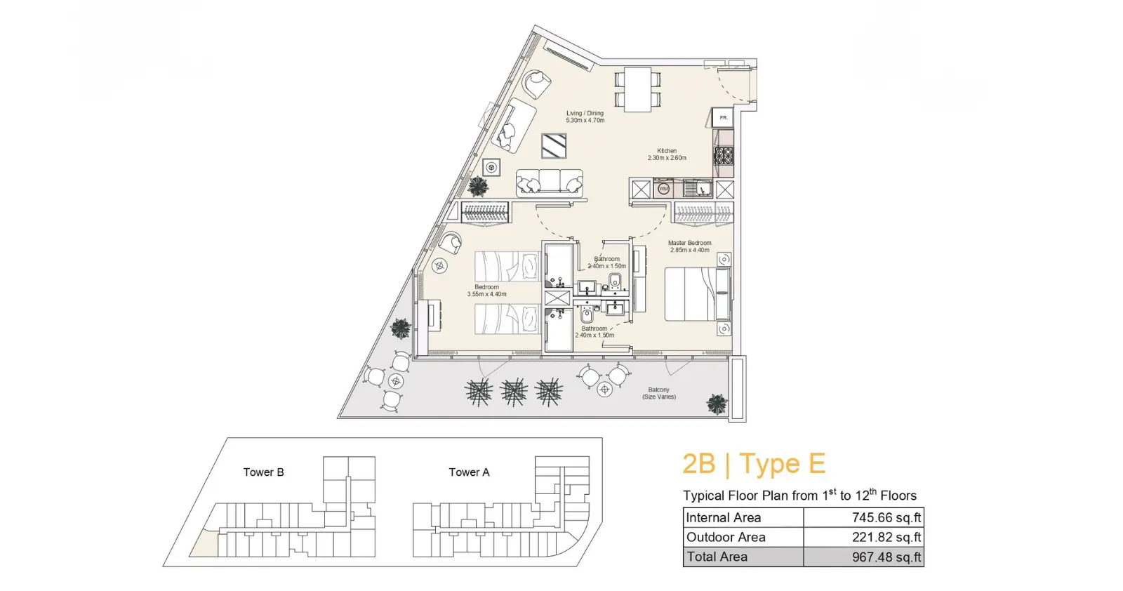 Type E floor plan